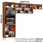 Cozinha Compacta 6 Portas 250 Cm Mdp Atenas Armoveis