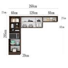 Cozinha Compacta 6 Portas 260cm 10001 Pln