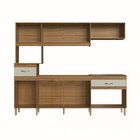 Cozinha Compacta 6 Portas 2 Gavetas 1 Nicho Para Forno Co2624