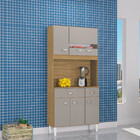 Cozinha Compacta 6 Portas 2 Gavetas  Kit Manu Poquema