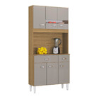 Cozinha Compacta 6 Portas 2 Gavetas  Kit Manu Poquema