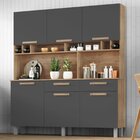 Cozinha Compacta 6 Portas 2 Gavetas Bari Conquista Móveis Chu