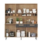 Cozinha Compacta 6 Portas 2 Gavetas Bari Conquista Móveis Chu