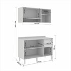 Cozinha Compacta 6 Portas 2 Gavetas Bella Sallêto Móveis Bran