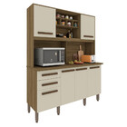 Cozinha Compacta 6 Portas 2 Gavetas Luna Imop Móveis