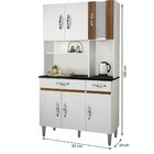 Cozinha Compacta 6 Portas 2 Gavetas Ventura Chf Móveis