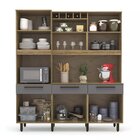 Cozinha Compacta 6 Portas 3 Gavetas Nicho Italy Veneza Batrol