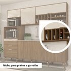 Cozinha Compacta 6 Portas 4 Gavetas 2 Nichos Para Forno Gênov