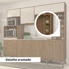 Cozinha Compacta 6 Portas 4 Gavetas 2 Nichos Para Forno Gênov