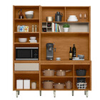 Cozinha Compacta 6 Portas 5 Prateleiras 1 Gaveta Monet Linea