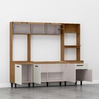 Cozinha Compacta 6 Portas E 1 Gaveta Zoe Espresso Móveis Frei