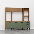 Cozinha Compacta 6 Portas E 1 Gaveta Zoe Espresso Móveis Frei