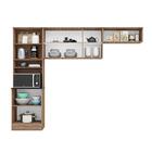 Cozinha Compacta 6 Portas Oklahoma Carvalho