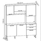 Cozinha Compacta 6p 2g 180 Cm Ferrara Ktp