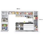 Cozinha Compacta 7 Peças 12 Portas 7 Gavetas Top Class Branco