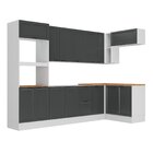 Cozinha Compacta 7 Peças 3 Aéreos 3 Balcões 1 Paneleiro Torre