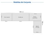 Cozinha Compacta 7 Peças 3 Aéreos 3 Balcões 1 Paneleiro Torre
