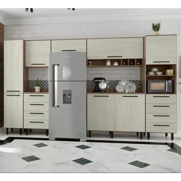 Cozinha Compacta 7 Peças 8 Portas 8 Gavetas Evolution Plus Ta