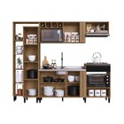 Cozinha Compacta 7 Portas 1 Gaveta 2 Nichos Para Forno Sem Ta