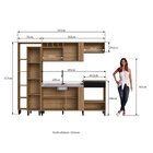 Cozinha Compacta 7 Portas 1 Gaveta 2 Nichos Para Forno Sem Ta