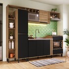 Cozinha Compacta 7 Portas 1 Gaveta C/ Paneleiro Laura La0020