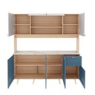 Cozinha Compacta 7 Portas 1 Gaveta Cz1025 Yescasa Amêndoa/azu