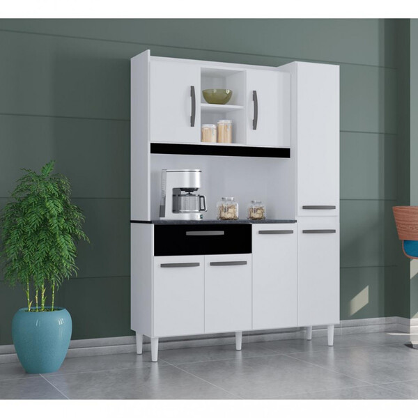 Cozinha Compacta 7 Portas 1 Gaveta Melina Poquema