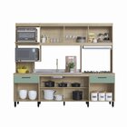 Cozinha Compacta 7 Portas 2 Gavetas 2 Nichos Para Forno Renat