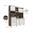 Cozinha Compacta 7 Portas 2 Gavetas 3 Nichos 1800 Prime Madin