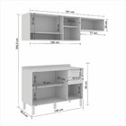 Cozinha Compacta 7 Portas 2 Gavetas Bella Sallêto Móveis Bran