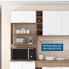 Cozinha Compacta 7 Portas 2 Gavetas Com Balcão Tampo Ferrara