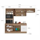 Cozinha Compacta 7 Portas 2 Gavetas Com Balcão Tampo Ferrara