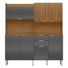 Cozinha Compacta 7 Portas 2 Gavetas Com Tampo Pitaya Demóbile