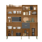 Cozinha Compacta 7 Portas 2 Gavetas Com Tampo Pitaya Demóbile