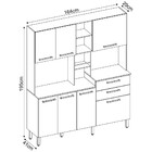 Cozinha Compacta 7 Portas 2 Gavetas Encanto Demóbile