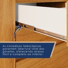 Cozinha Compacta 7 Portas 2 Gavetas Lagos Cinamomo / Cinza Ac