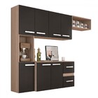 Cozinha Compacta 7 Portas 2 Gavetas Suspensa Armário E Balcão