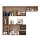 Cozinha Compacta 7 Portas 2 Gavetas Suspensa Armário E Balcão