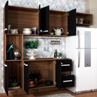 Cozinha Compacta 7 Portas 2 Gavetas Suspensa Armário E Balcão