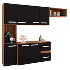 Cozinha Compacta 7 Portas 2 Gavetas Suspensa Armário E Balcão