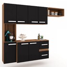 Cozinha Compacta 7 Portas 2 Gavetas Suspensa Armário E Balcão