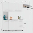 Cozinha Compacta 7 Portas 2 Gavetas Suspensa Armário E Balcão