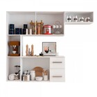 Cozinha Compacta 7 Portas 2 Gavetas Suspensa Armário E Balcão