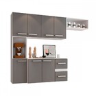 Cozinha Compacta 7 Portas 2 Gavetas Suspensa Armário E Balcão