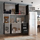 Cozinha Compacta 7 Portas 2 Gavetas Suspensa Armário E Balcão