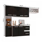 Cozinha Compacta 7 Portas 2 Gavetas Suspensa Armário E Balcão