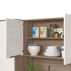 Cozinha Compacta 7 Portas 3 Gavetas Elegance Carvalho Nature/