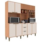 Cozinha Compacta 7 Portas 3 Gavetas Emilia Freijó/off White