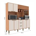 Cozinha Compacta 7 Portas 3 Gavetas Emilia Freijó/off White