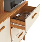 Cozinha Compacta 7 Portas 3 Gavetas Modena  Yescasa Cinamomo/